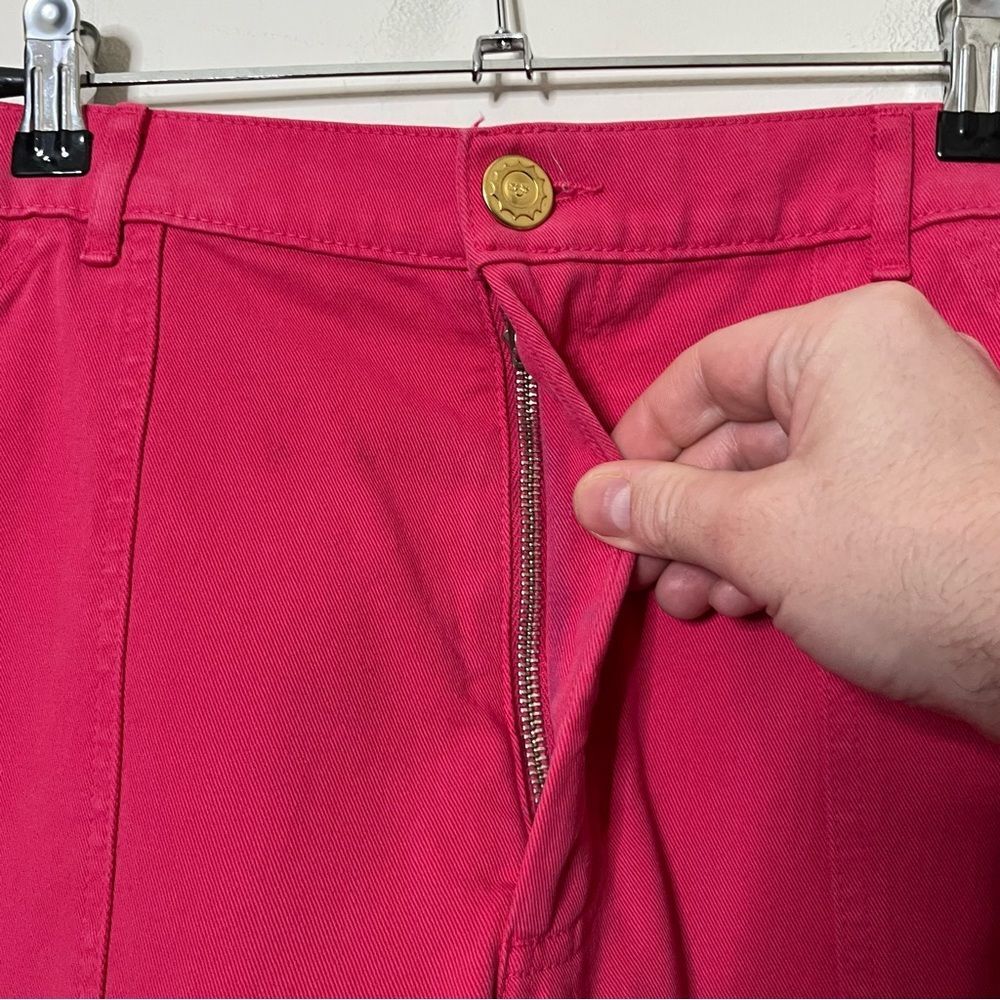 Big Bud Press Work Pants Womens Large Hot Pink Cotton High Rise Straight Leg - Picture 10 of 13